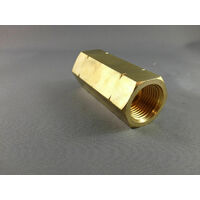 LPG CARAVAN Brass Female POL/BBQ  Adapter Joiner to Female POL/BBQ  Ferrule