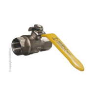 LPG BBQ BALL VALVE FEMALE x FEMALE LEVER HANDLE 2 FBSP G51FF32