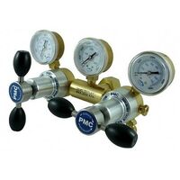 PMC High Pressure Nitrogen Gas Dual  Regulator    1/4"  0-3000KPA RTS200NT2LN