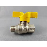 CATERING RESTAURANT-FITTINGS&VALVES BALL VALVE 3/8″ M&F BUTTERFLY HANDLE