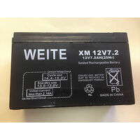 WEITE 12Volt 7.2AH Sealed Lead Acid Rechargeable  Battery  UPS, Alarm