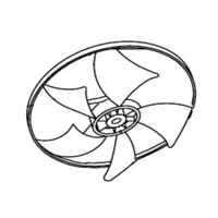 Genuine Blade Fan Axial Flow To Rear For Electrolux Spare Part No: 10331365