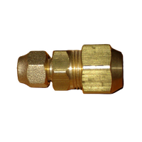 Brass 1/4" to 1/2" Reducing Union With Flare Nuts For RF390 Fridges and Freezers