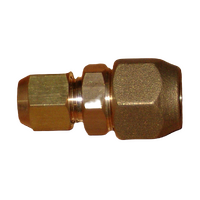 Brass 3/4" to 1/2" Reducing Union With Flare Nuts For RF706 Fridges and Freezers