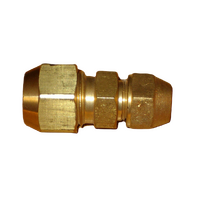 Brass 5/8" to 3/8" Reducing Union With Flare Nuts For RF704 Fridges and Freezers