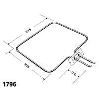 Wired-in 2200Watt Oven Element - Stokes For Metters Ovens and Cooktops