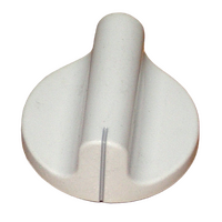 White Hotplate Control Knob For StGeorge WEO9M Ovens and Cooktops