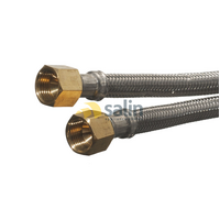 1200mm SS Hose with 3/8″ SAE Female Flare on Both Ends for LPG CARAVAN SHOP RESTUARANT