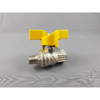 Butterfly Handle Ball Valve with 1/4″ M&F Compatibility for LPG CARAVAN SHOP RESTUARANT