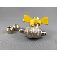 5/16″ SAE Flare Ball Valve with Nuts for LPG CARAVAN SHOP RESTUARANT