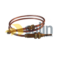 Threaded Sleeve Thermocouple M8x1 with Nuts 1500mm Long for LPG CARAVAN SHOP RESTUARANT