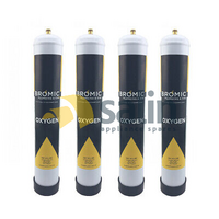 4 x 1.56 Litre PURE OXYGEN Bromic Disposable Gas Bottle | 12mm Thread 400300