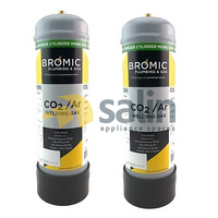 2 x 2.2 Litre ARGON + CO2 Disposable Gas Bottle | MIG TIG 600033