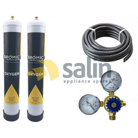 2 x 1.56 Litre Bromic Disposable Oxygen Gas Bottle Combo | 12mm Thread Brazing