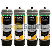 4 x 2.2L Bromic Disposable Nitrogen Mix Food Grade Cylinder | Nitro Coffee Brew