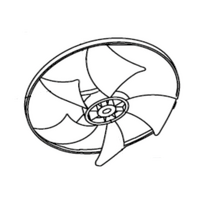 Genuine Blade Fan Axial Flow To Rear For Kelvinator KWH20CRE Spare Part No: 10331365