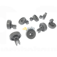 Genuine Asko Dishwasher Lower Basket Wheels Complete Set Of X8 (Rollers) 441305