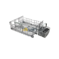 Genuine Asko Dishwasher Bottom Basket Assembly With Cutlery Basket 441257