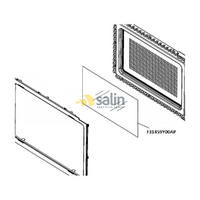 Inner Door Screen ‘a’ for Panasonic Microwave Ovens | PN: F31459Y00AP