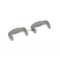 x2 GENUINE BAUMATIC DISHWASHER FRONT BASKET RAIL END CAPS SET OF X2