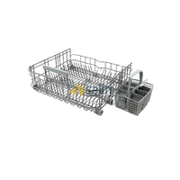 GENUINE ASKO DISHWASHER BOTTOM LOWER BASKET ASSEMBLY WITH CUTLERY BASKET