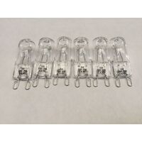 6 x 25W Chef Classic Extra Oven Halogen Lamp Light Bulb Globe EXC627S EXC627W