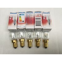 5 x Chef Freestanding Stove Oven Lamp Light Bulb Globe CFE536SA CFE536WA