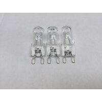 3 x 25W Chef Classic Extra Oven Halogen Lamp Light Bulb Globe EXC617S EXC617W