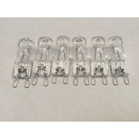 6 x Chef 537 Stove Oven Halogen Lamp Light Bulb Globe CFE537WA 94000179422