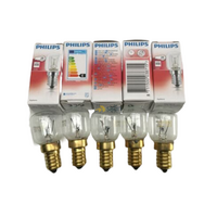 5x Baumatic Oven Lamp Light Bulb Globe|Suits: Baumatic BA06001-P