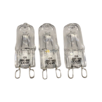 3x IKEA Oven Halogen Lamp Light Bulb Globe|40W|Suits: Ikea GRANSLOS