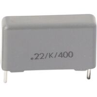 Polyester MKT-22 Capacitor | Value: 0.22 µF | Tolerance: %10 | Pitch: 22mm | 400Vdc | For Hobby | For PCB | For TV