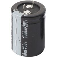 HSW SERIES ELECTROLYTIC Capacitor - Low Leakage | Value: 1000 µF | Tolerance: %20 | Size: 30mm x 41mm | 200V | For Hobby | For PCB | For TV