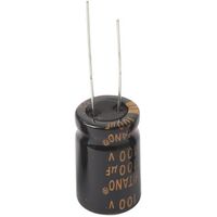 Low Impedance Capacitor EXR | Value: 100 µF | Tolerance: %20 | Size: 6mm x 11mm | 16V | For Hobby | For PCB | For TV 