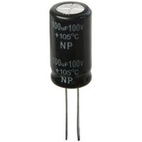 NON POLARISED CAPACITOR | Value: 100 µF | Tolerance: %20 | Size: 16mm x 26mm | 100V | For Hobby | For PCB | For TV 