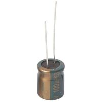 WL-R MINIATURE LOW-IMPEDANCE Capacitor | Value: 100 µF | Tolerance: %20 | Size: 5mm x 12mm | 16V | For Hobby | For PCB | For TV 