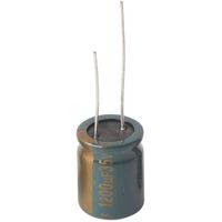 WL-R MINIATURE LOW-IMPEDANCE Capacitor | Value: 1200 µF | Tolerance: %20 | Size: 16mm x 22mm | 35V | For Hobby | For PCB | For TV 