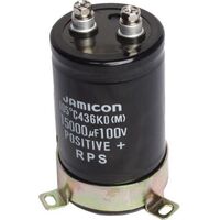 LARGE VALUE POWER SUPPLY CAPACITOR | Value: 15000 µF | Tolerance: %20 | Size: 51mm x 90+mm | 100Vdc | For Hobby | For PCB | For TV