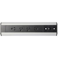 Pod 65 4x GPO/ 3x Clipsal Cutouts with 0.8M Lead - Desktop Unit | To Provide Power and Data Connections 