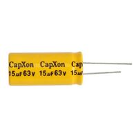 Radial Non-POLARISED Bi-Polar Capacitor | Value: 15 µF |  Size: 18mm x 41mm | 63V | For Hobby | For PCB | For TV