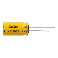 Radial Non-POLARISED Bi-Polar Capacitor | Value: 2.2 µF |  Size: 13mm x 25mm | 63V | For Hobby | For PCB | For TV