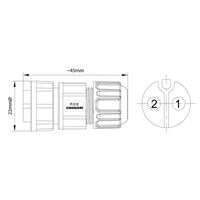 MIDDLE SERIES INLINE PLUG LOCK BAYONET 