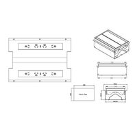 ULTRA DOUBLE LID DROP-IN TABLE BOX WITH 8x GPO OUTPUTS 