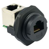 RJ45 PANEL SOCKET 90° BAYONET 