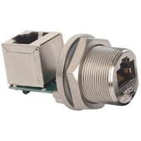 RJ45 JACK 90° METAL - FINE THREAD 