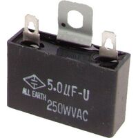 MOTOR START Horizantal MOUNT | Value: 6 µF | Size: 38mm x 35mm x 23mm | 400Vac | For Hobby | For PCB | For TV 