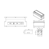 ULTRA SINGLE LID DROP-IN TABLE BOX WITH 2x GPO OUTPUTS / 4x CLIPSAL COMPATIBLE CUTOUTS 