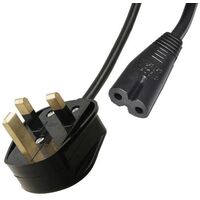 IEC C7 TO UK PLUG - FIGURE 8 