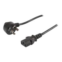 IEC C13 TO 10A RIGHT ANGLE MAINS POWER CORD 