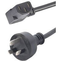 POWER LEADS IEC C13 LEFT ANGLE TO MAINS PLUG 